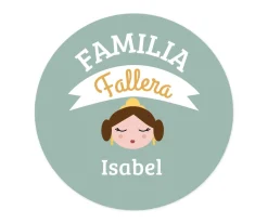 Chapa Personalizada Mamá Familia Fallera