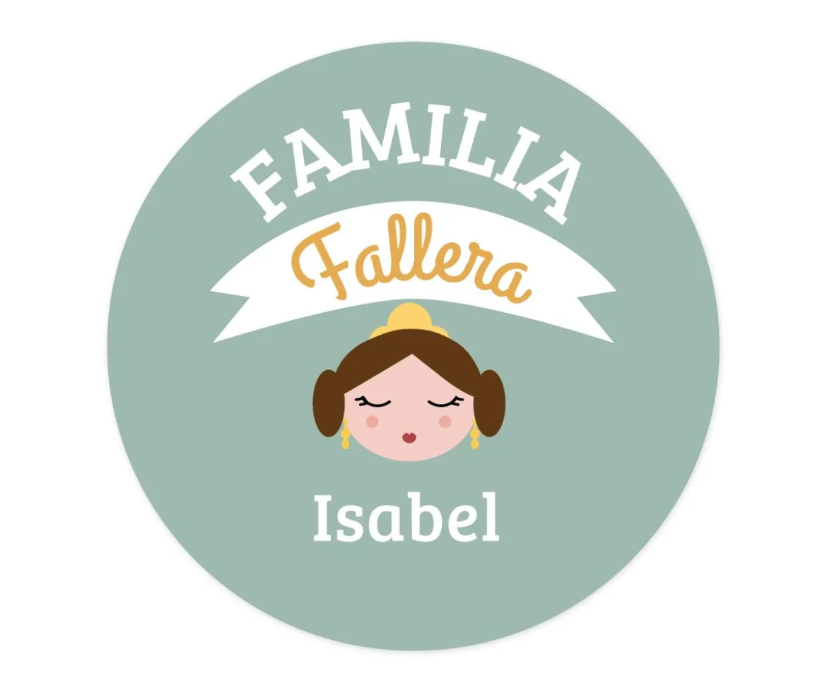 Chapa Personalizada Mamá Familia Fallera