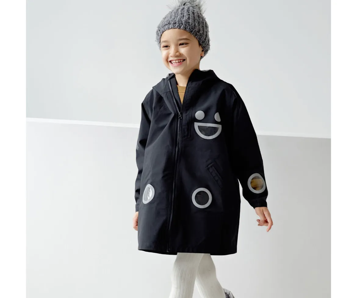 Chaqueta Impermeable Cortavientos Wistiti Negra