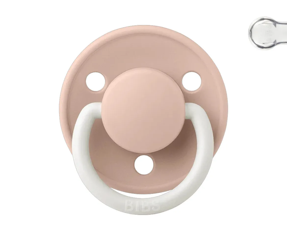 Chupete Nocturno BIBS De Lux Blush en Bolsita