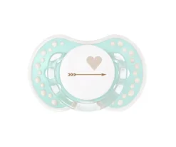1 Chupete Personalizado LOVI Corazón Verde