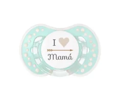 1 Chupete Personalizado LOVI Corazón Verde