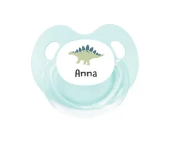 Chupete Personalizado Retro Aqua Dinosaurio