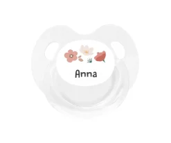 Chupete Personalizado Retro Blanco Little Garden