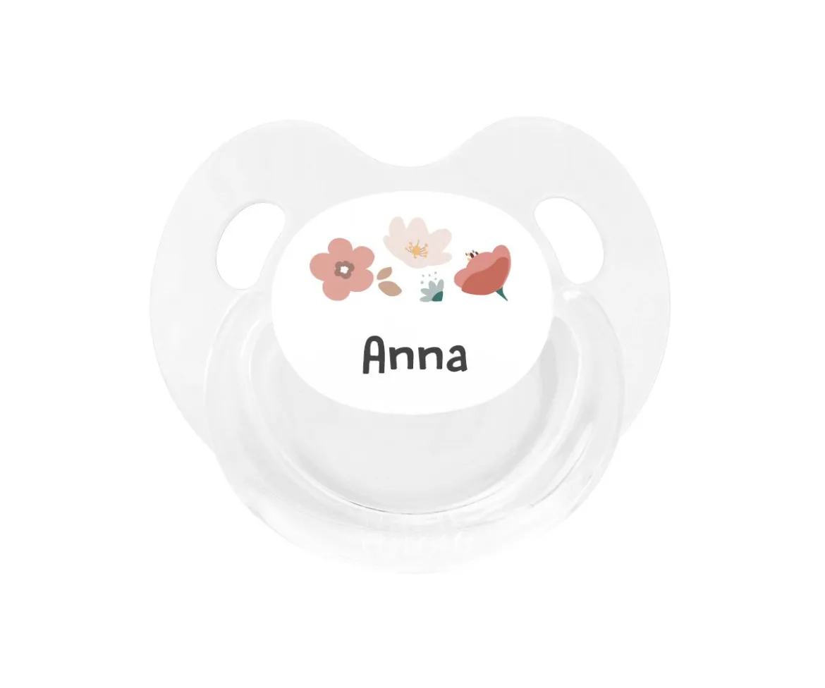Chupete Personalizado Retro Blanco Little Garden