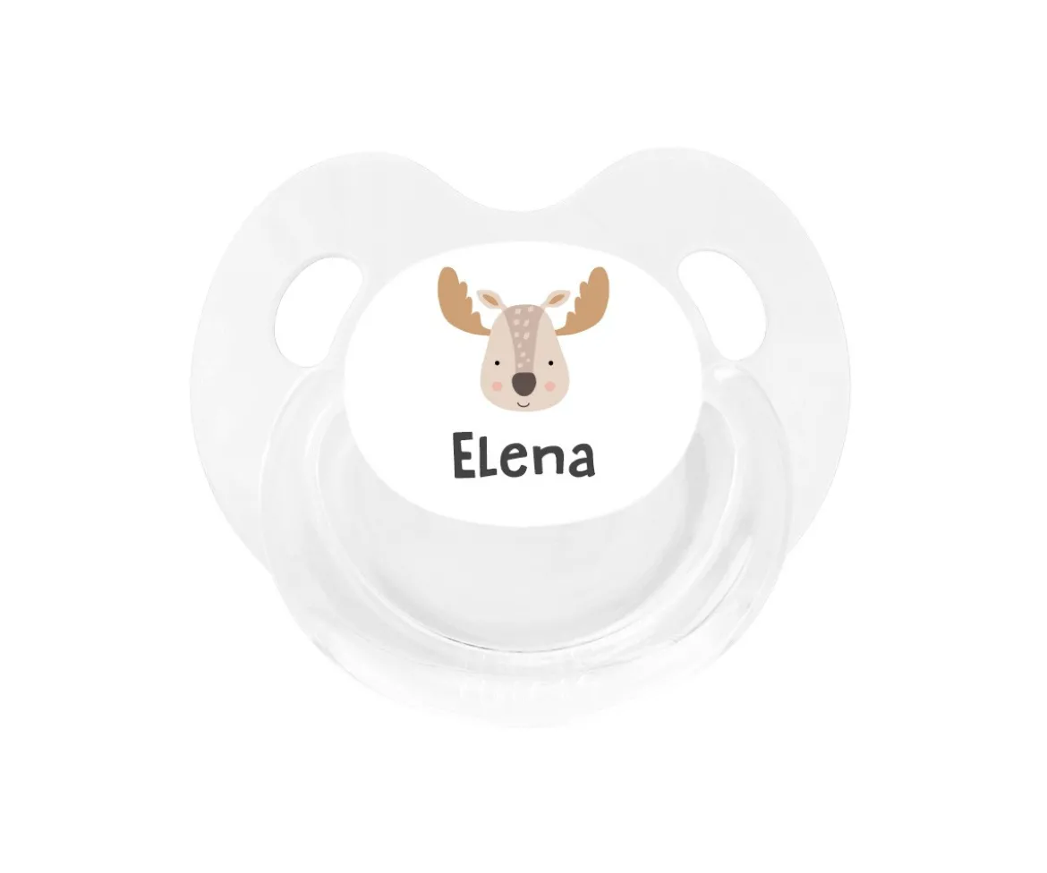 Chupete Personalizado Retro Blanco Reno