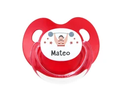 Chupete Personalizado Retro Circus Strongman