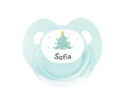 Chupete Personalizado Retro Árbol Navidad