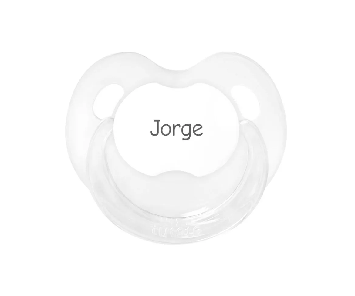 Chupete Personalizado Retro Transparente