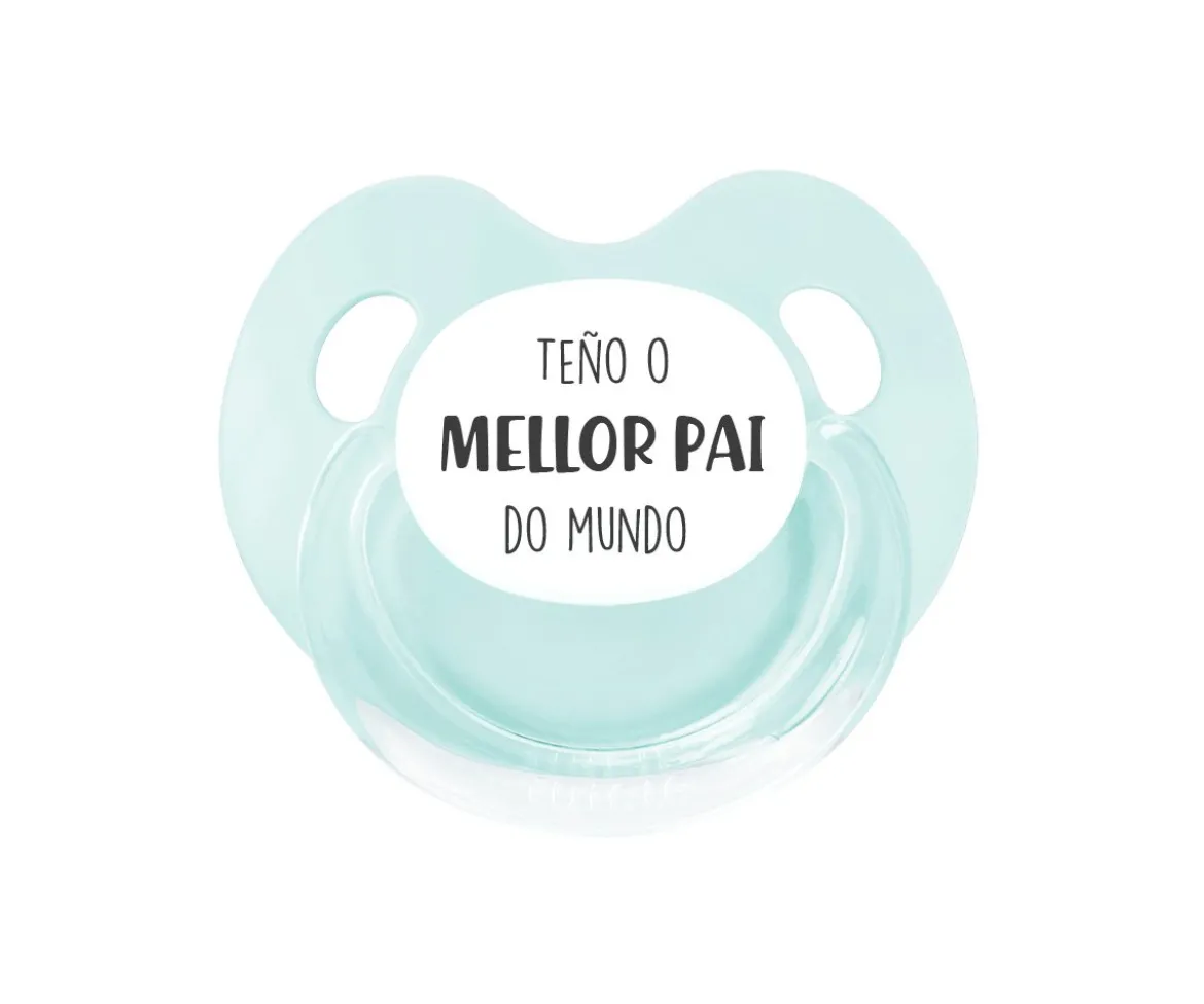 Chupete Retro Aqua Teño o mellor pai do mundo