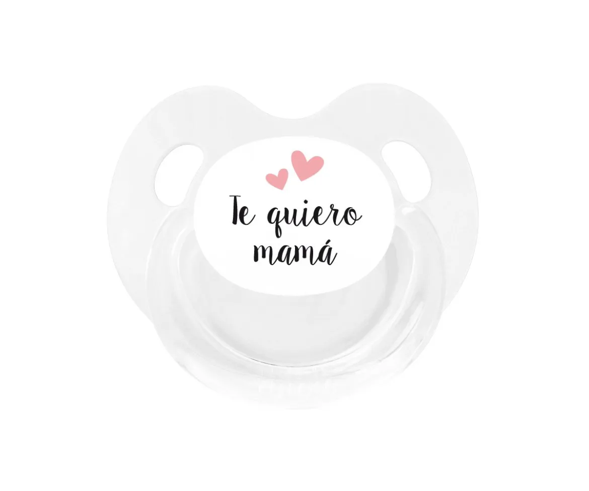 Chupete Retro Blanco Te quiero mamá