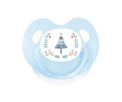 Chupete Retro Árbol Navidad Azul