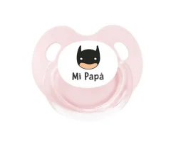 Chupete Retro Rosa Héroe Mi Papá