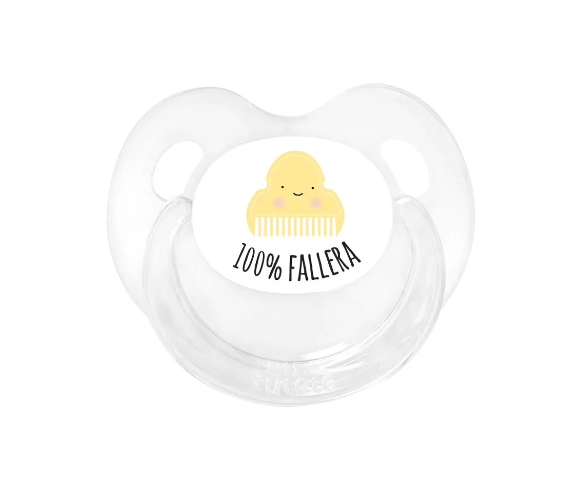Chupete Retro Transparente 100% Fallera