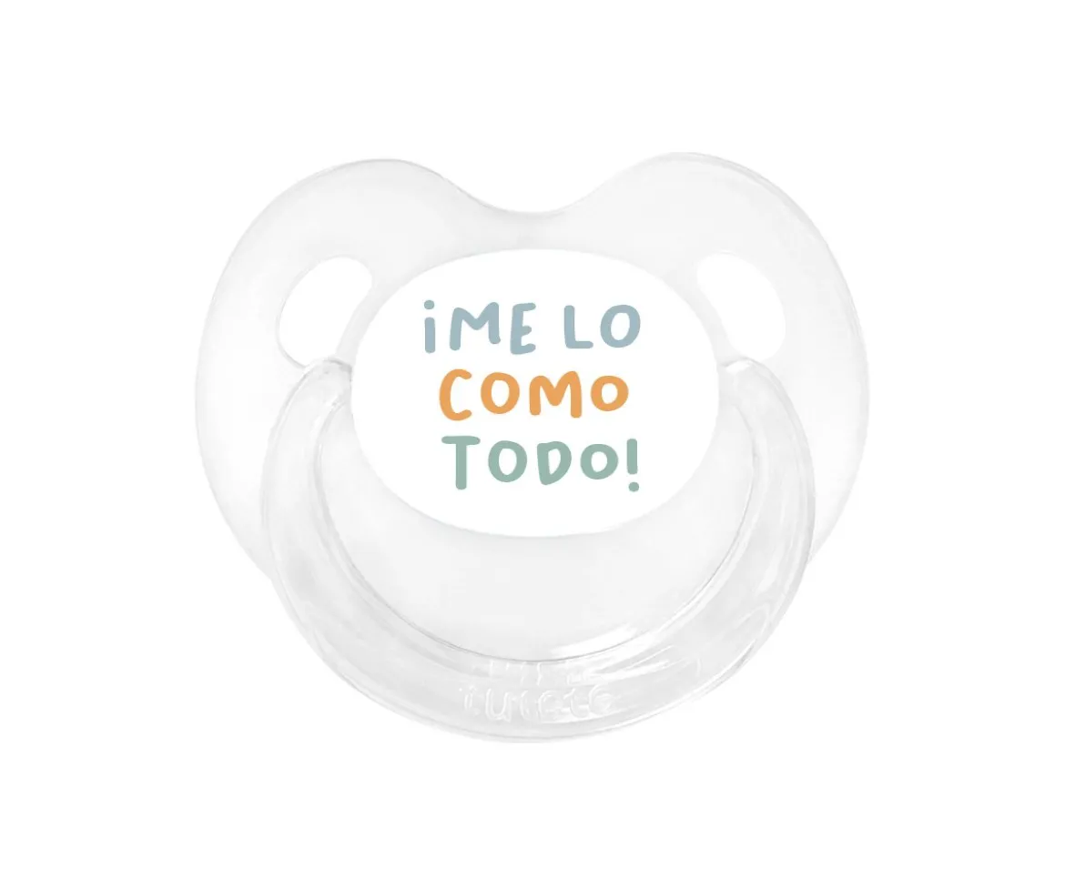 Chupete Retro Transparente ¡Me lo como todo!