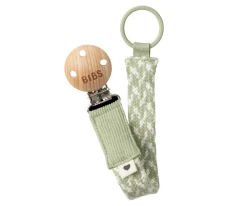 Chupetero BIBS Trenzado Sage/Ivory