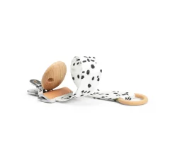 Chupetero Clip Madera Dalmatian Dots