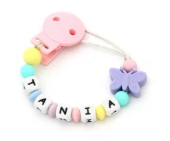 Chupetero Silicona Personalizado Butterfly