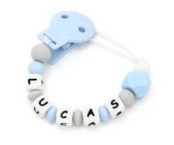 Chupetero Silicona Personalizado NEW Sweet Blue