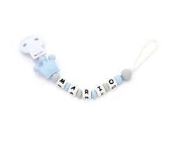 Chupetero Silicona Personalizado Prince Sweet Blue