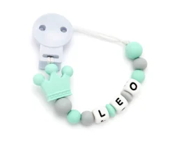 Chupetero Silicona Personalizado Prince Sweet Mint