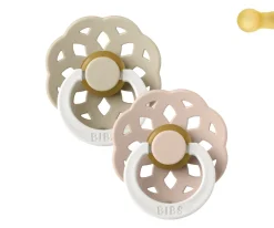 2 Chupetes BIBS Boheme Nocturnos Blush/Vanilla