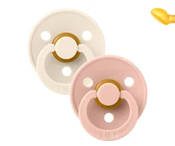 2 Chupetes BIBS Colour Anatómica Ivory/Blush