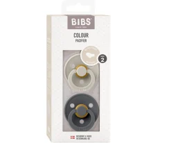 2 Chupetes BIBS Colour Anatómica Sand/Iron