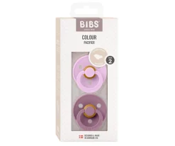 2 Chupetes BIBS Colour Anatómica Violet Sky/Mauve