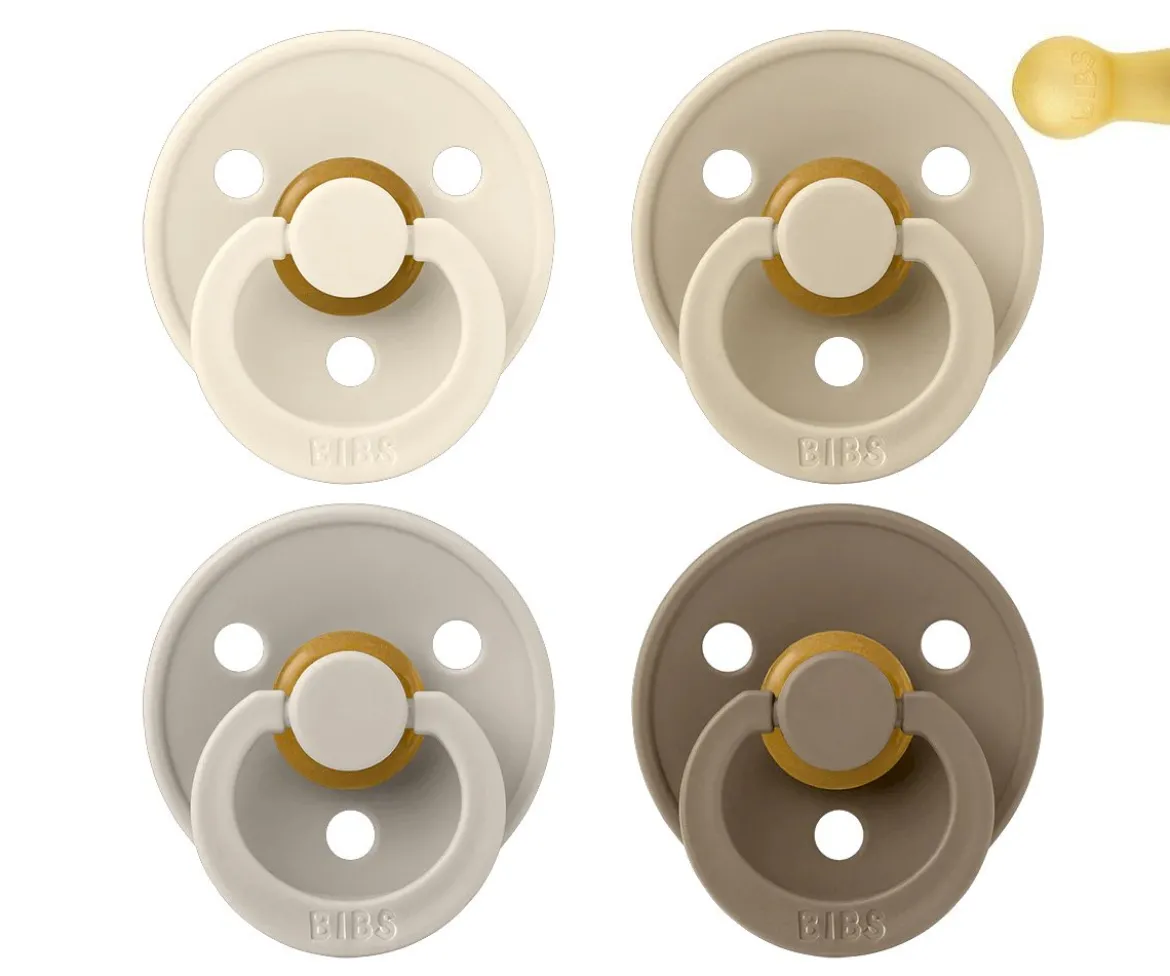 4 Chupetes BIBS Colour Ivory/Sand/Vanilla/Dark Oak