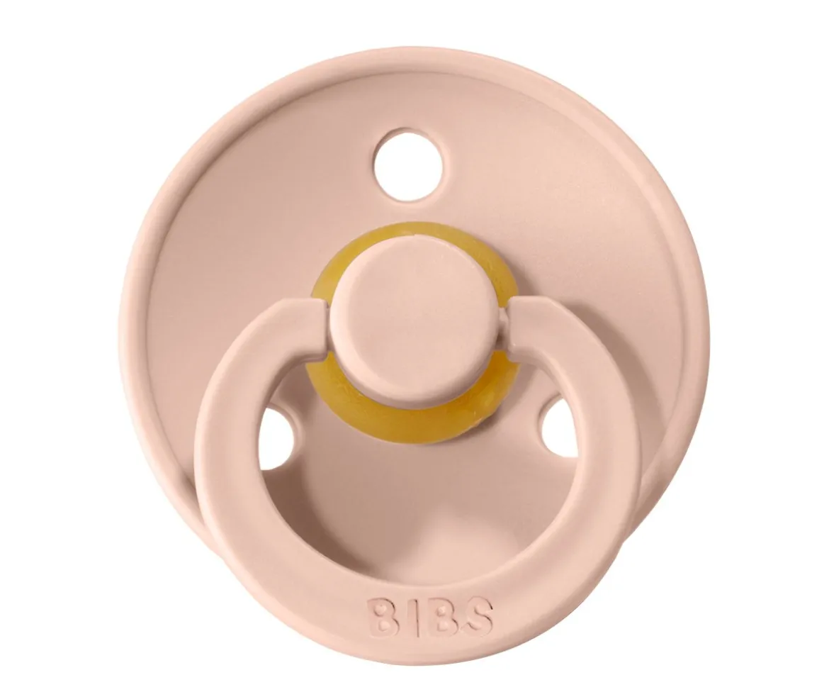 2 Chupetes BIBS Colour Round Blush/Vanilla