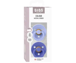 2 Chupetes BIBS Colour Round Hush/Grape
