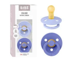 2 Chupetes BIBS Colour Round Hush/Grape
