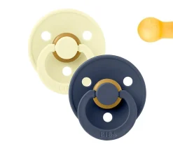 2 Chupetes BIBS Colour Round Luna/Deep Space