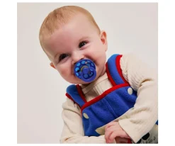 2 Chupetes BIBS Colour Round Polka Breeze/Cornflower