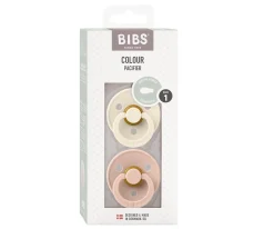 2 Chupetes BIBS Colour Simétrica Ivory/Blush