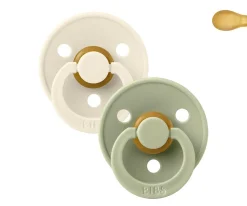 2 Chupetes BIBS Colour Simétrica Ivory/Sage