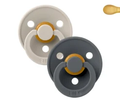 2 Chupetes BIBS Colour Simétrica Sand/Iron