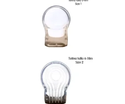 2 Chupetes BIBS Couture Cloud/Steel Blue Silicona