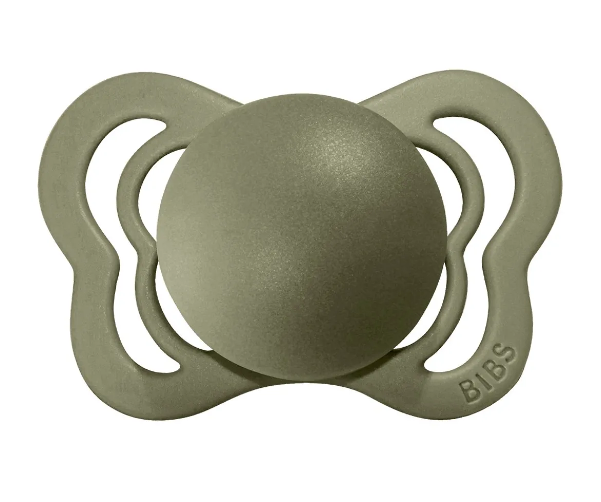 2 Chupetes BIBS Couture Honey Bee/Olive Látex