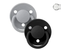 2 Chupetes BIBS De Lux Cloud/Black Silicona