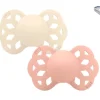 2 Chupetes BIBS Infinity Anatómica Ivory/Blush