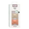 2 Chupetes BIBS Infinity Simétrica Vanilla/Peach