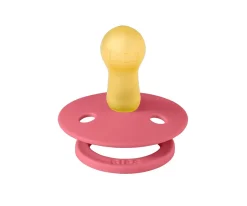 2 Chupetes BIBS Studio Colour Round Block Baby Pink Coral Mix