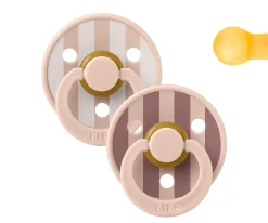 2 Chupetes BIBS Studio Colour Round Block Blush Mix
