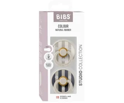 2 Chupetes BIBS Studio Colour Round Block Sand Mix