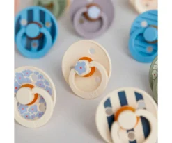 2 Chupetes BIBS Studio Colour Round Jasmine Blush Mix