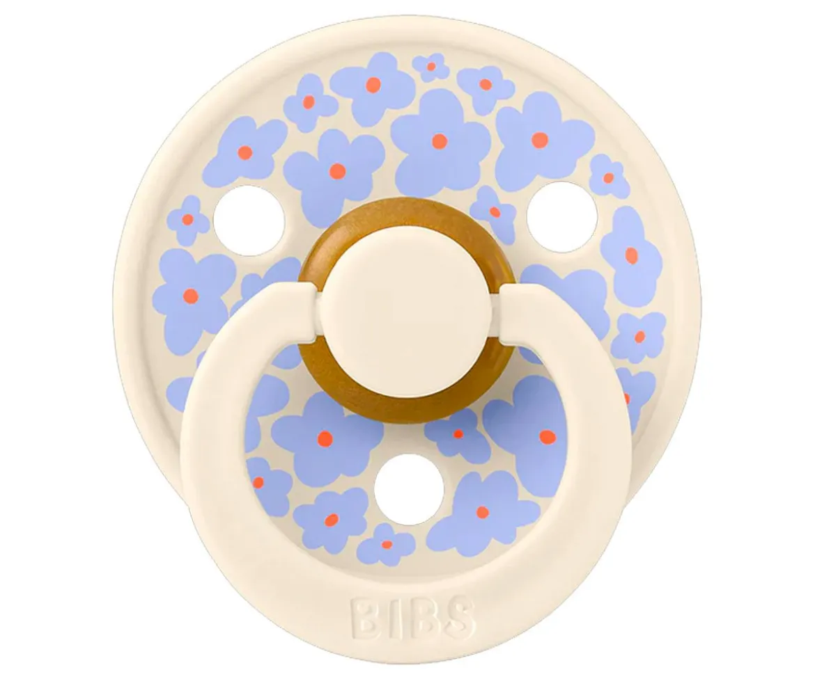 2 Chupetes BIBS Studio Colour Round Jasmine Ivory Mix