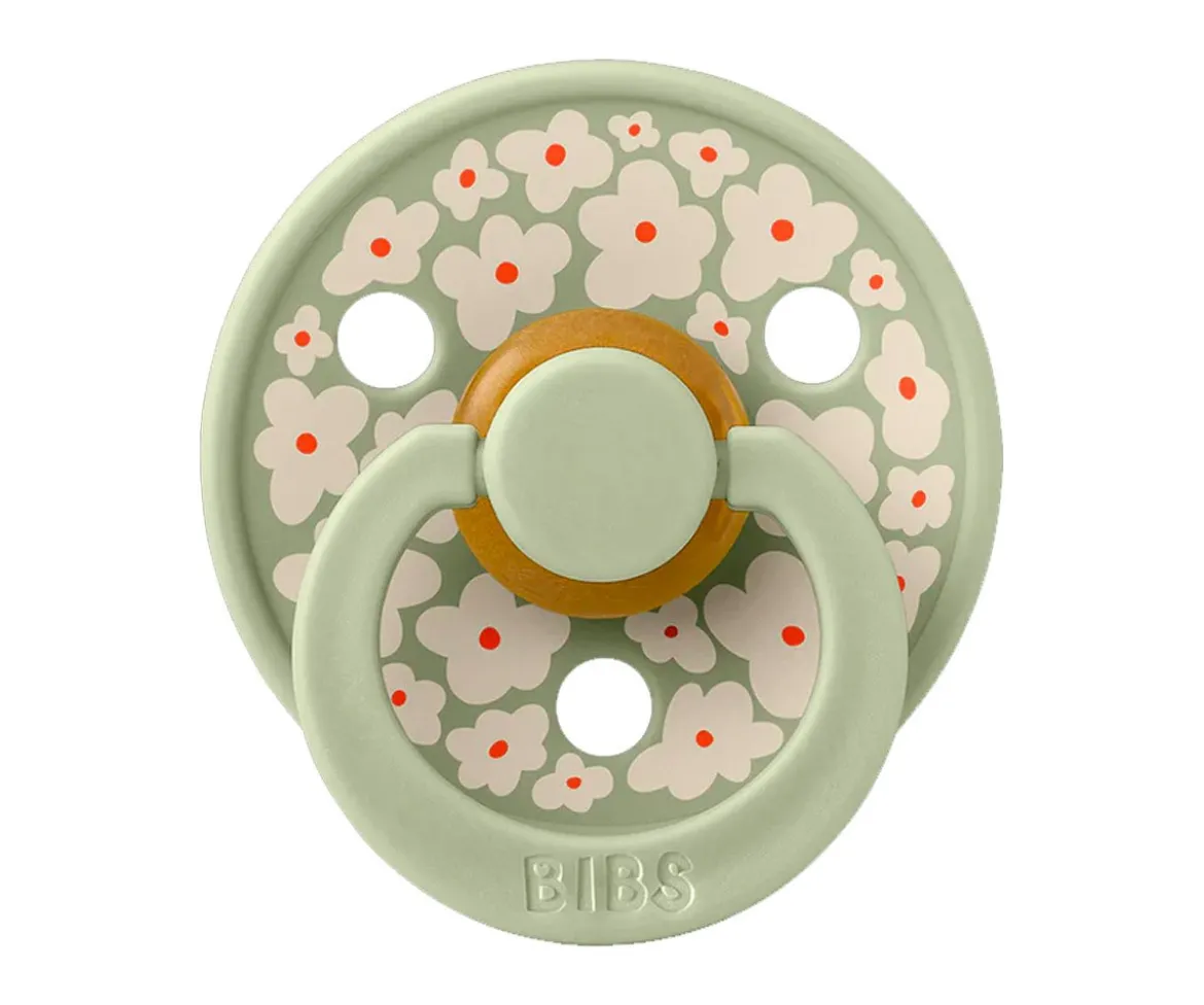 2 Chupetes BIBS Studio Colour Round Jasmine Sage Mix