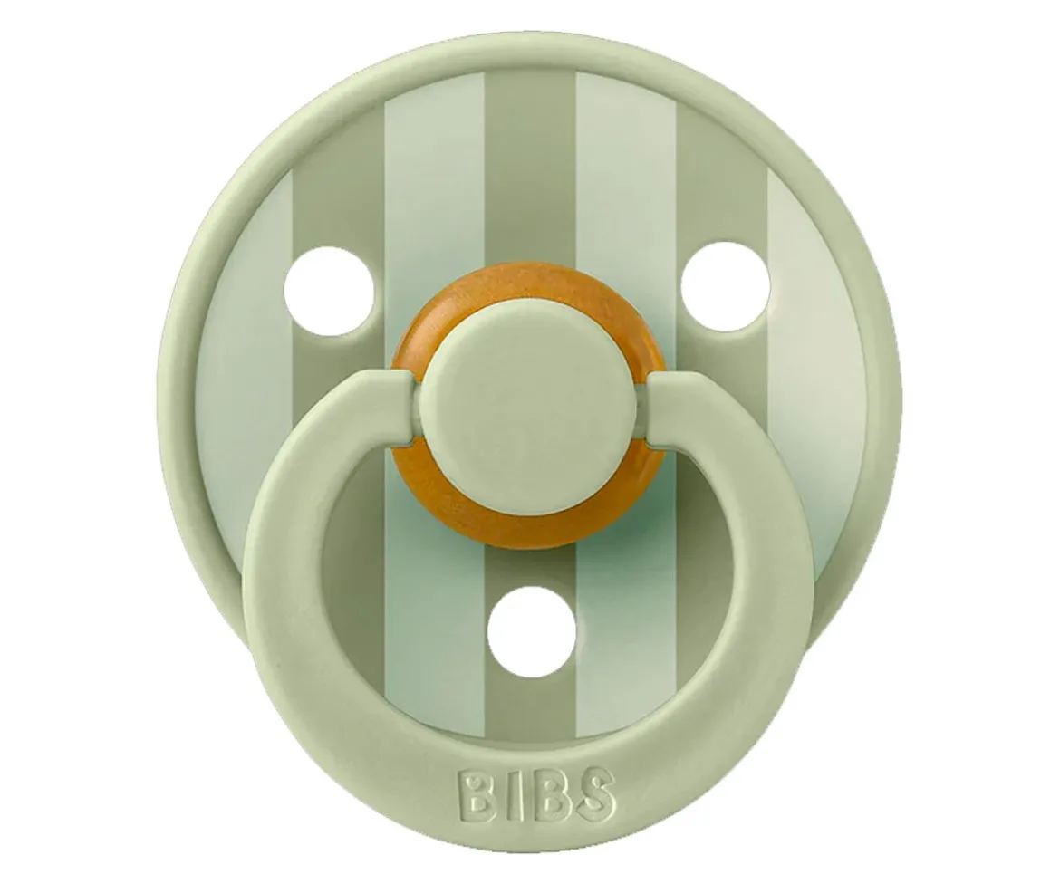 2 Chupetes BIBS Studio Colour Round Pin Sage Mix